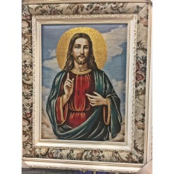 Jesus - Framed cloths painting